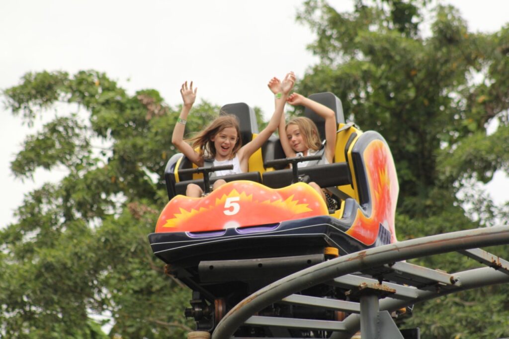 Spinning Coaster, most popular rides at Bali Safari Park