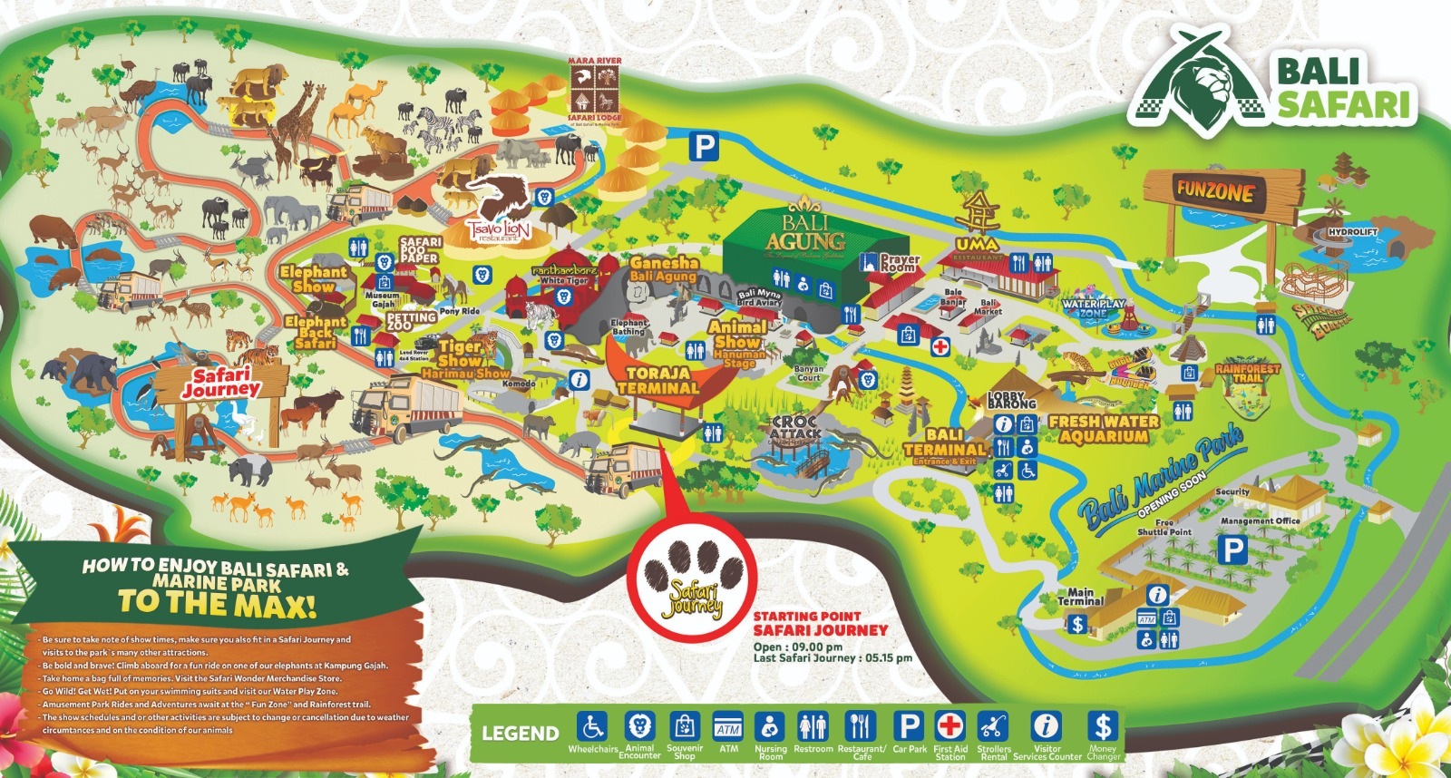 aloha safari park map